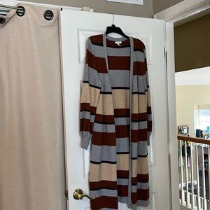 Nine West - long sweater jacket - size large